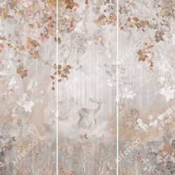 Панно Affresco Wallpaper Part 1 Deep in the forest AVN38-COL4 2x2,01 м, панно из нескольких рулонов