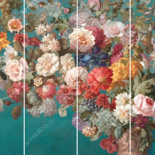 Панно Affresco Wallpaper Part 1 Still Life with Flowers AB60-COL2 2x2,68 м