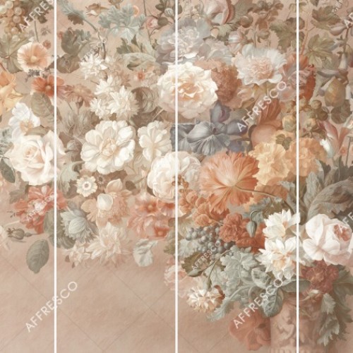 Панно Affresco Wallpaper Part 1 Still Life with Flowers AB60-COL5 2x2,68 м