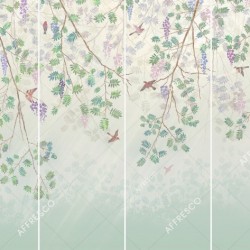 Панно Affresco Wallpaper Part 1 Rowan Tree JK31-COL4 2x2,68 м, панно из нескольких рулонов