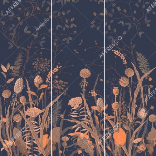 Панно Affresco Wallpaper Part 1 Nocturnal Meadow NR26-COL2 2x2,01 м