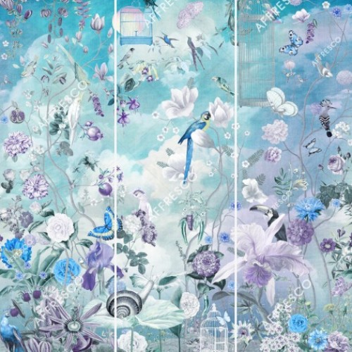 Панно Affresco Wallpaper Part 1 Morning in tsvetarium AB56-COL1 2x2,01 м
