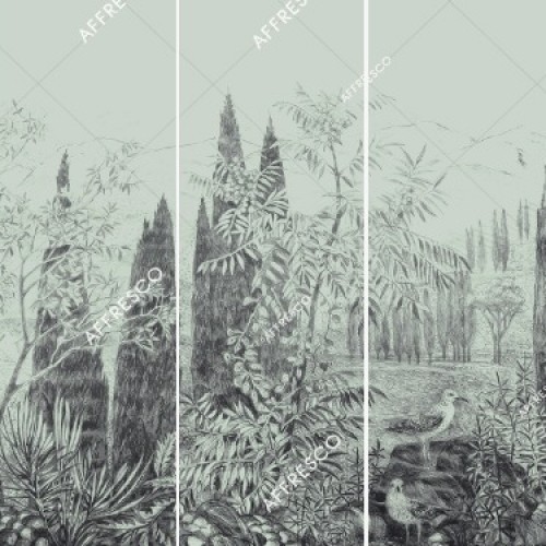 Панно Affresco Wallpaper Part 1 Cypress DG68-COL2 2x4,69 м, панно из нескольких рулонов