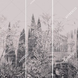 Панно Affresco Wallpaper Part 1 Cypress DG68-COL3 2x4,69 м, панно из нескольких рулонов