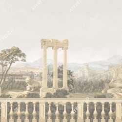 Панно Affresco Wallpaper Part 1 Antique Landscape AF740-COL2 2,4x4,6 м