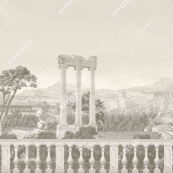 Панно Affresco Wallpaper Part 1 Antique Landscape AF740-COL3 2,4x4,6 м