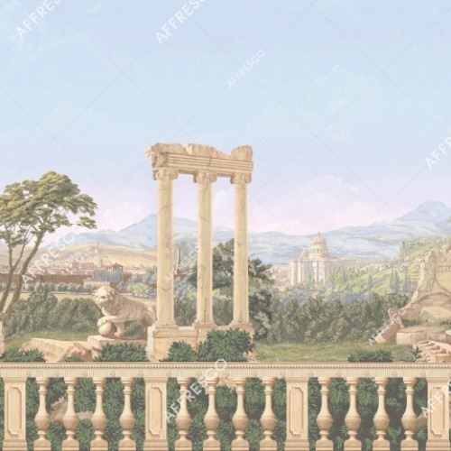 Панно Affresco Wallpaper Part 1 Antique Landscape AF740-COL4 2,4x4,6 м