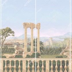 Панно Affresco Wallpaper Part 1 Antique Landscape AF740-COL4 2,4x4,6 м