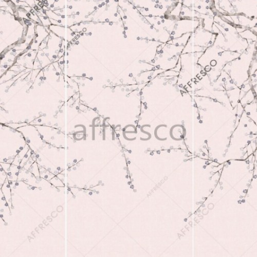 Панно Affresco Wallpaper Part 1 Branches in Bloom AF706-COL3 2,75x3,99 м, панно из нескольких рулонов