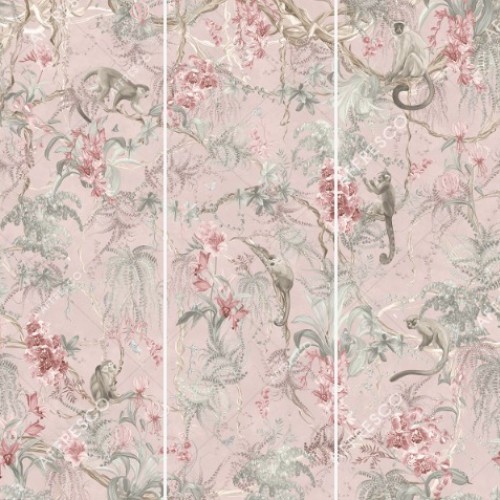 Панно Affresco Wallpaper Part 1 Monkeys AF959-COL1 2x2,01 м