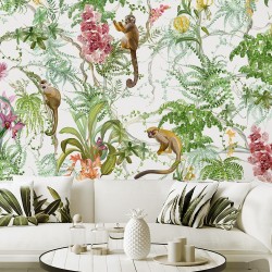 Панно Affresco Wallpaper Part 1 Monkeys AF959-COL2 2x2,01 м