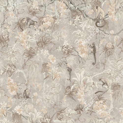 Панно Affresco Wallpaper Part 1 Monkeys AF959-COL3 2x2,01 м