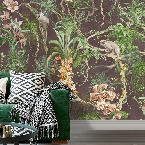 Панно Affresco Wallpaper Part 1 Monkeys AF959-COL4 2x2,01 м
