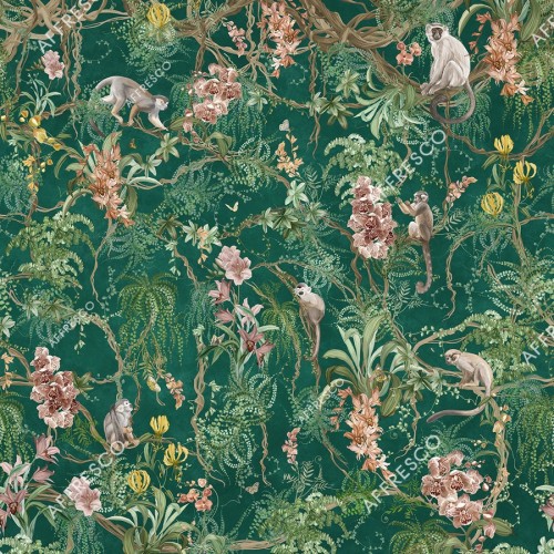 Панно Affresco Wallpaper Part 1 Monkeys AF959-COL5 2x2,01 м