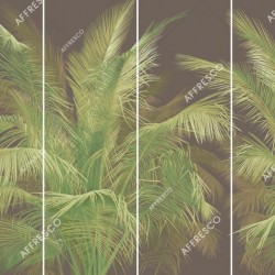 Панно Affresco Wallpaper Part 1 Tropical Branches AF950-COL4 2x2,68 м, панно из нескольких рулонов