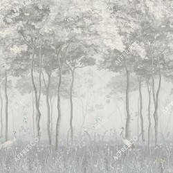 Панно Affresco Wallpaper Part 1 Forest Glade AF951-COL1 2x2,68 м