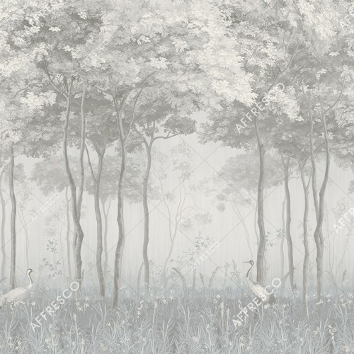 Панно Affresco Wallpaper Part 1 Forest Glade AF951-COL1 2x2,68 м