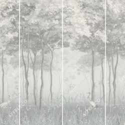 Панно Affresco Wallpaper Part 1 Forest Glade AF951-COL1 2x2,68 м, панно из нескольких рулонов