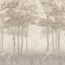 Панно Affresco Wallpaper Part 1 Forest Glade AF951-COL3 2x2,68 м