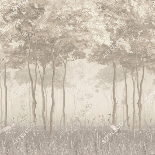 Панно Affresco Wallpaper Part 1 Forest Glade AF951-COL3 2x2,68 м