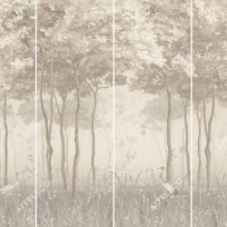 Панно Affresco Wallpaper Part 1 Forest Glade AF951-COL3 2x2,68 м
