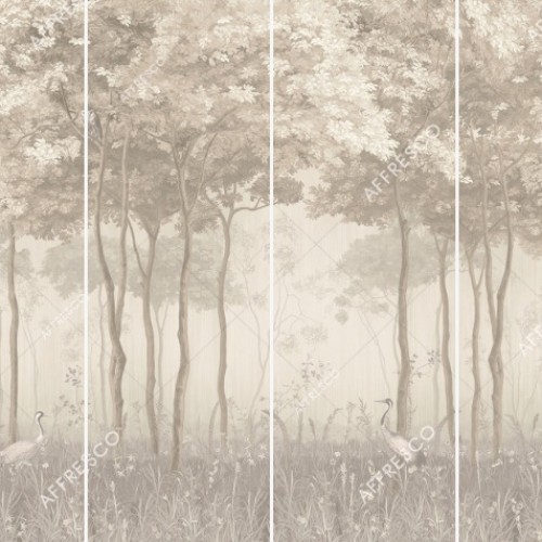 Панно Affresco Wallpaper Part 1 Forest Glade AF951-COL3 2x2,68 м