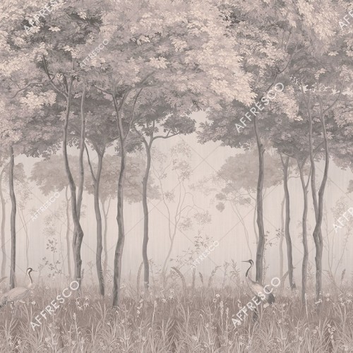 Панно Affresco Wallpaper Part 1 Forest Glade AF951-COL4 2x2,68 м
