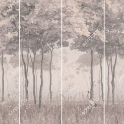 Панно Affresco Wallpaper Part 1 Forest Glade AF951-COL4 2x2,68 м