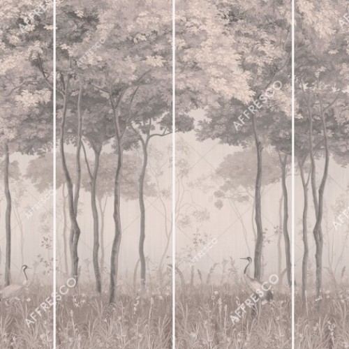 Панно Affresco Wallpaper Part 1 Forest Glade AF951-COL4 2x2,68 м