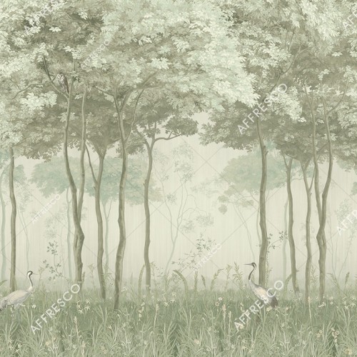 Панно Affresco Wallpaper Part 1 Forest Glade AF951-COL5 2x2,68 м