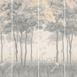 Панно Affresco Wallpaper Part 1 Forest Glade AF951-COL6 2x2,68 м
