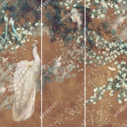 Панно Affresco Wallpaper Part 1 White Birds AB124-COL2 2x3,35 м