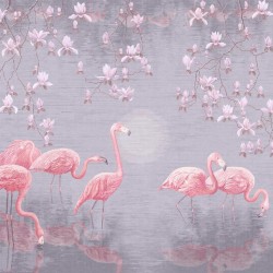 Панно Affresco Wallpaper Part 1 Flamingo AB134-COL2 2x2,68 м