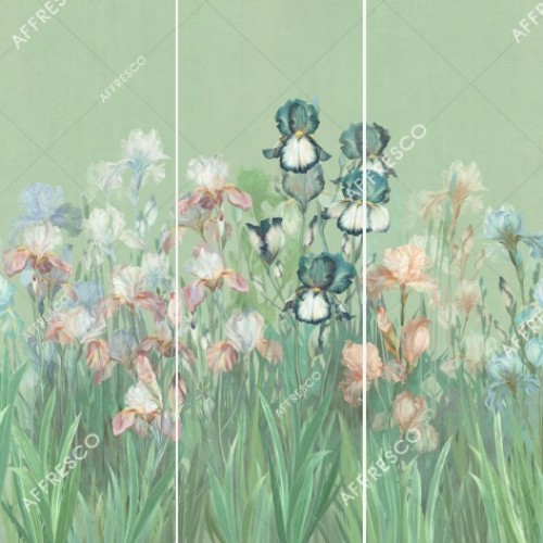 Панно Affresco Wallpaper Part 1 Irises AB119-COL5 2x2,01 м
