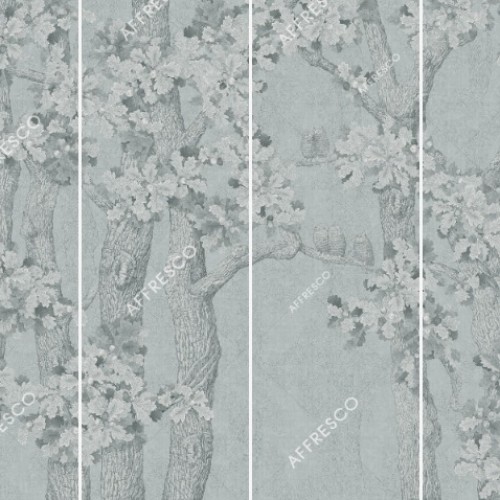 Панно Affresco Wallpaper Part 1 Oaks and Owls AB126-COL3 2x2,68 м