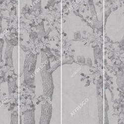Панно Affresco Wallpaper Part 1 Oaks and Owls AB126-COL4 2x2,68 м