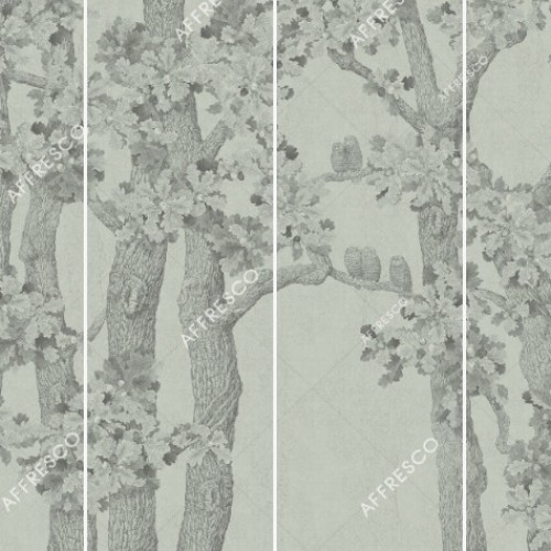 Панно Affresco Wallpaper Part 1 Oaks and Owls AB126-COL5 2x2,68 м