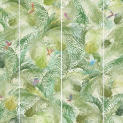 Панно Affresco Wallpaper Part 1 Birds Morning AB132-COL1 2x2,68 м, панно из нескольких рулонов