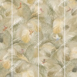 Панно Affresco Wallpaper Part 1 Birds Morning AB132-COL2 2x2,68 м, панно из нескольких рулонов