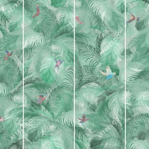 Панно Affresco Wallpaper Part 1 Birds Morning AB132-COL6 2x2,68 м