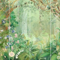 Панно Affresco Wallpaper Part 1 Unreal Forest AB140-COL5 2x2,68 м