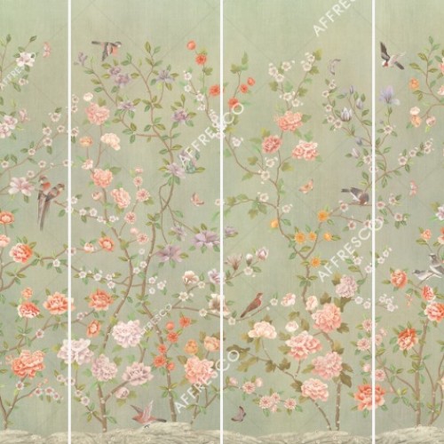Панно Affresco Wallpaper Part 1 Chinese Garden AB137-COL3 2x2,68 м, панно из нескольких рулонов