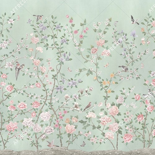 Панно Affresco Wallpaper Part 1 Chinese Garden AB137-COL5 2x2,68 м