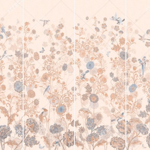 Панно Affresco Wallpaper Part 1 Bird Kingdom AB136-COL6 2x2,68 м