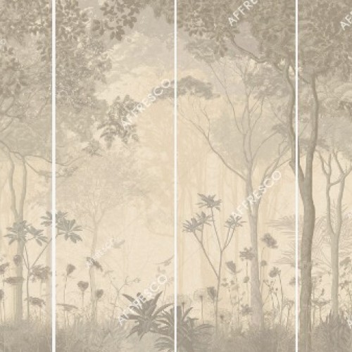 Панно Affresco Wallpaper Part 2 Morning in the Forest AB55-COL3 2x2,68 м, панно из нескольких рулонов