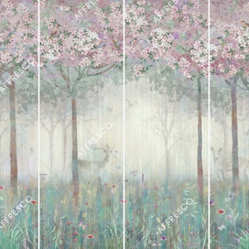 Панно Affresco Wallpaper Part 2 Spring Forest AB49-COL2 2x2,68 м