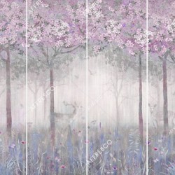 Панно Affresco Wallpaper Part 2 Spring Forest AB49-COL4 2x2,68 м, панно из нескольких рулонов