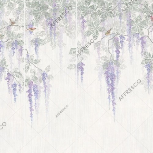 Панно Affresco Wallpaper Part 2 Wisteria in Bloom AB53-COL1 2x2,68 м Панно Affresco Wallpaper Part 2 Wisteria in Bloom AB53-COL1 2x2,68 м