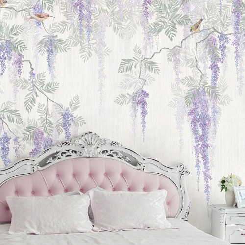 Панно Affresco Wallpaper Part 2 Wisteria in Bloom AB53-COL1 2x2,68 м Панно Affresco Wallpaper Part 2 Wisteria in Bloom AB53-COL1 2x2,68 м