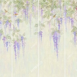 Панно Affresco Wallpaper Part 2 Wisteria in Bloom AB53-COL3 2x2,68 м